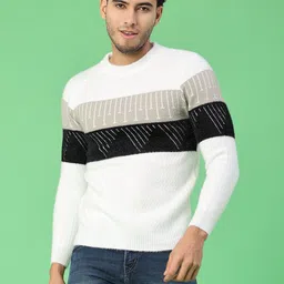 V-Mart Men Colourblocked Pullover-picture-31