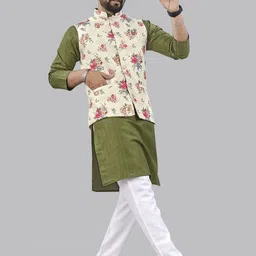 Leipzig Fashion Men Regular Kurta with Pyjamas image 5
