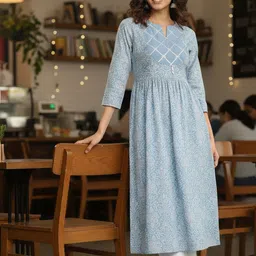 AADVIKA Women Printed Sequinned Kurta-image-63