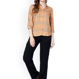 Kraus Jeans Women Relaxed Loose Fit High-Rise Cargos Trousers image 4