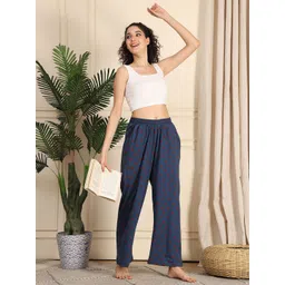 TAG 7 Printed Cotton Mid-Rise Lounge Pant image 5