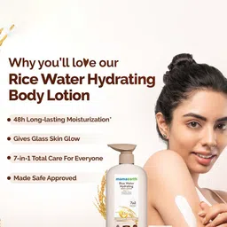 Mamaearth Set of 2 Rice Water Hydrating Body Lotion - 400 ml each image 3