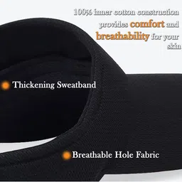 Infispace Unisex Cotton Sports Adjustable Visor Cap image 4