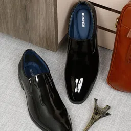 Kosher Men Round Toe Formal Slip-On Shoes-picture-26