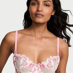 Victoria's Secret Floral Embroidery Medium Coverage Underwired Balconette Bra-picture-1