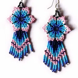 Evince MODE Artificial Beads Beaded Contemporary Drop Earrings image 2