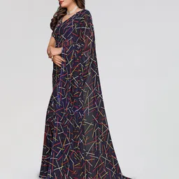 Moda Rapido Abstract Printed Saree image 5