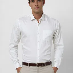 Peter England Men Spread Collar Floral Printed Cotton Formal Shirt-image-72