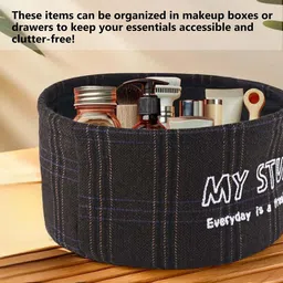 Aura Black Set of 3 Regular Tote Basket Organisers image 4