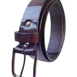 PERKED Men Textured Leather Belt image 3