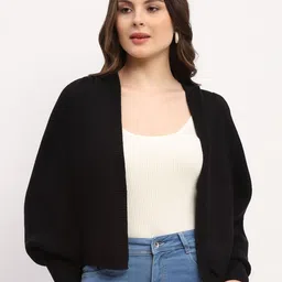 Global Republic Shawl Collar Open Front Shrug-picture-14