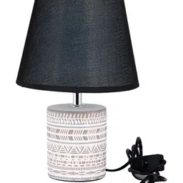 TAYHAA Black Ceramic Contemporary Frusturical Shaped Table Lamp image 5