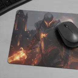 ARTOLIC Warrior Man Mouse Pad for Office & Gaming, Non-Slip Rubber Base, Size 9x7.5 Inch Non Slip Base Mousepad image 2