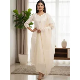 LIVIX Women Regular Kurta with Trousers & With Dupatta-image-96