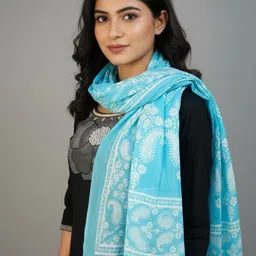 Sangria Women Cotton Printed Dupatta image 5