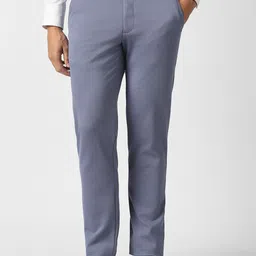 Van Heusen Men Mid-Rise Slim Fit Formal Trousers-picture-15