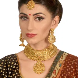 Anouk Gold-Plated Stone Studded Jewellery Set-picture-21