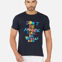 Moda Rapido Men Bio Finish Typography Printed Round Neck Cotton T-shirt-picture-23