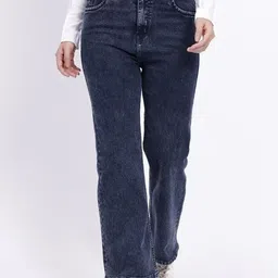 RIVI Women Jean Relaxed Fit High-Rise Light Fade Stretchable Jeans-picture-22