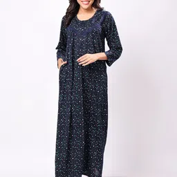 CHUI MUI Printed Maxi Nightdress-image-64