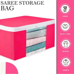 AMAK INC Pink Fabric Multi-Utility Wardrobe Organisers image 5