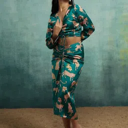 IQELA Printed Top With Skirt image 2