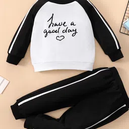 YK Girls Printed Round Neck Long Sleeves Sweatshirt With Joggers-picture-16