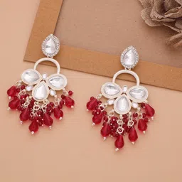 Anouk Diamond Shaped Jhumkas Earrings-picture-12