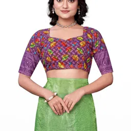 PARVOTSAV Multi Polyester Saree image 5