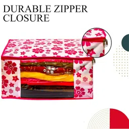 AMAK INC Pink Fabric Multi-Utility Wardrobe Organisers image 4