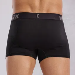 HRX by Hrithik Roshan Pack Of 2 Sweat Absorbent Trunks HRX-PV-SOLID-Black-Navyblue-M image 4