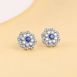 GIVA 925 Sterling Silver 18K Rhodium Plated Contemporary Studs Earrings-picture-29