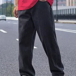 VYNTIQ Men Solid Jean Straight Fit Mid-Rise Highly Distressed Jeans image 4