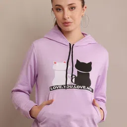 Raabta Fashion Women Hooded Casual Pullover Sweatshirt-image-89