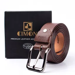 CIMONI Men Leather Tang Formal Belt image 1