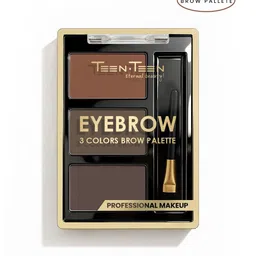 TEEN TEEN COSMETICS 3 Colors Eyebrow Enhancer Powder Palette- 4 g- Shade- 01 image 4