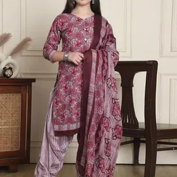 Roly Poly Women Floral Printed Regular Kurta with Salwar & Dupatta-image-68