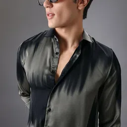 Banana Club Men Classic Slim Fit Opaque Printed Casual Shirt image 5