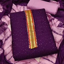 SAINOOR Embroidered Pure Cotton Unstitched Dress Material-picture-27