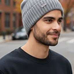 iSWEVEN Unisex Woollen Beanie image 3