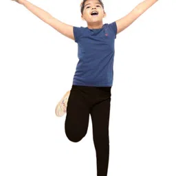 YK Girls Pack of 2 Cotton Churidar Length Leggings image 3