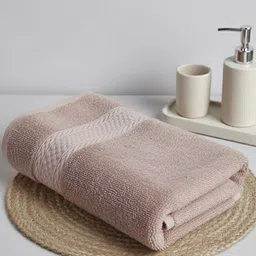 Triani Pink & White Bamboo 450 GSM 37128334 Bath Towel-image-83