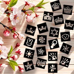 VOORKOMS Mehndi Stencil Sticker Designs With Detailed Floral & Leaf-picture-25