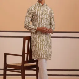 Jompers Men Ethnic Motifs Printed Regular Kurta with Pyjamas-picture-40