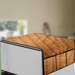 The Furnishing Tree Cream Plastic Refrigerator Cover-picture-35