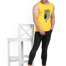 Slowloris Men Set Of 2 Printed Sleeveless Cotton Innerwear Gym Vests image 4