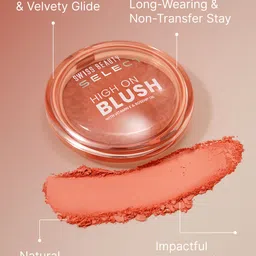 SWISS BEAUTY Select Long-Lasting High On Blush with Vitamin E & Rosehip Oil - Soft Pink 02 image 3