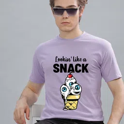 FALTU.CO Men Printed Drop-Shoulder Sleeves Pure Cotton T-shirt image 3