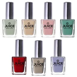JUICE One Coat Set Of 7 Long-Wearing & Quick Dry Glossy Nail Polish - 11 ml Each-picture-33