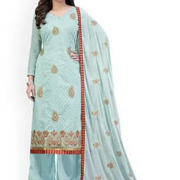 Maroosh Ethnic Motifs Embroidered Sequinned Unstitched Dress Material-picture-37